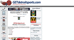 Desktop Screenshot of getdetroitsports.com