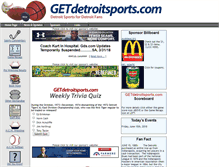 Tablet Screenshot of getdetroitsports.com